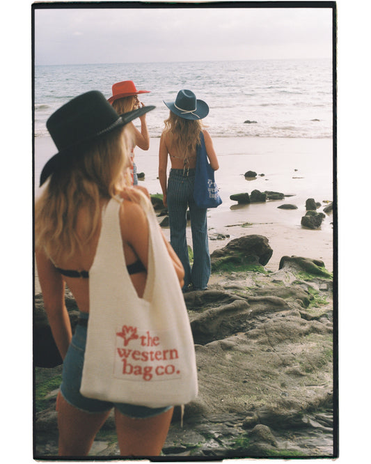 Lasso Knit Tote - Vintage White