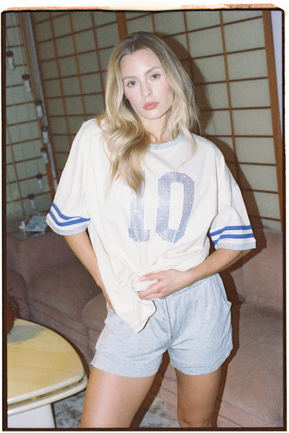Wanted Jersey Tee — Cream