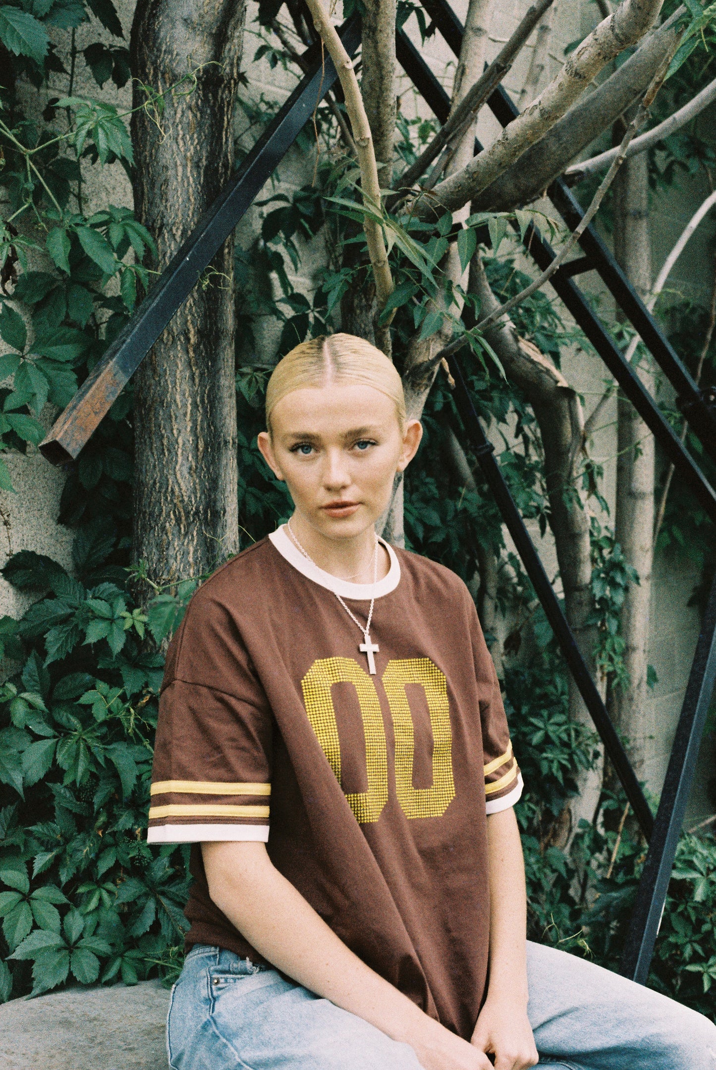 Wanted Jersey Tee — Brown