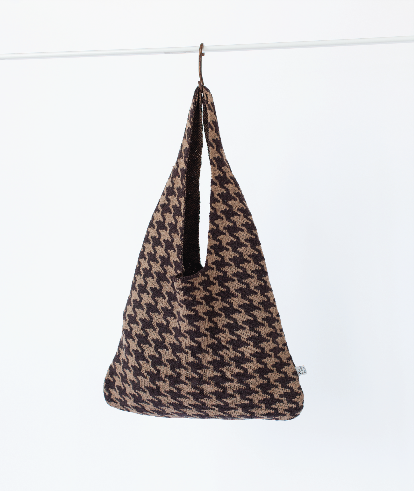 The Big Lasso Knit Tote in Outlaw’s Houndstooth